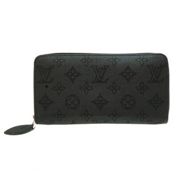 Louis Vuitton Zippy Wallet Mahina Noir Black Long - Picture 1 of 15